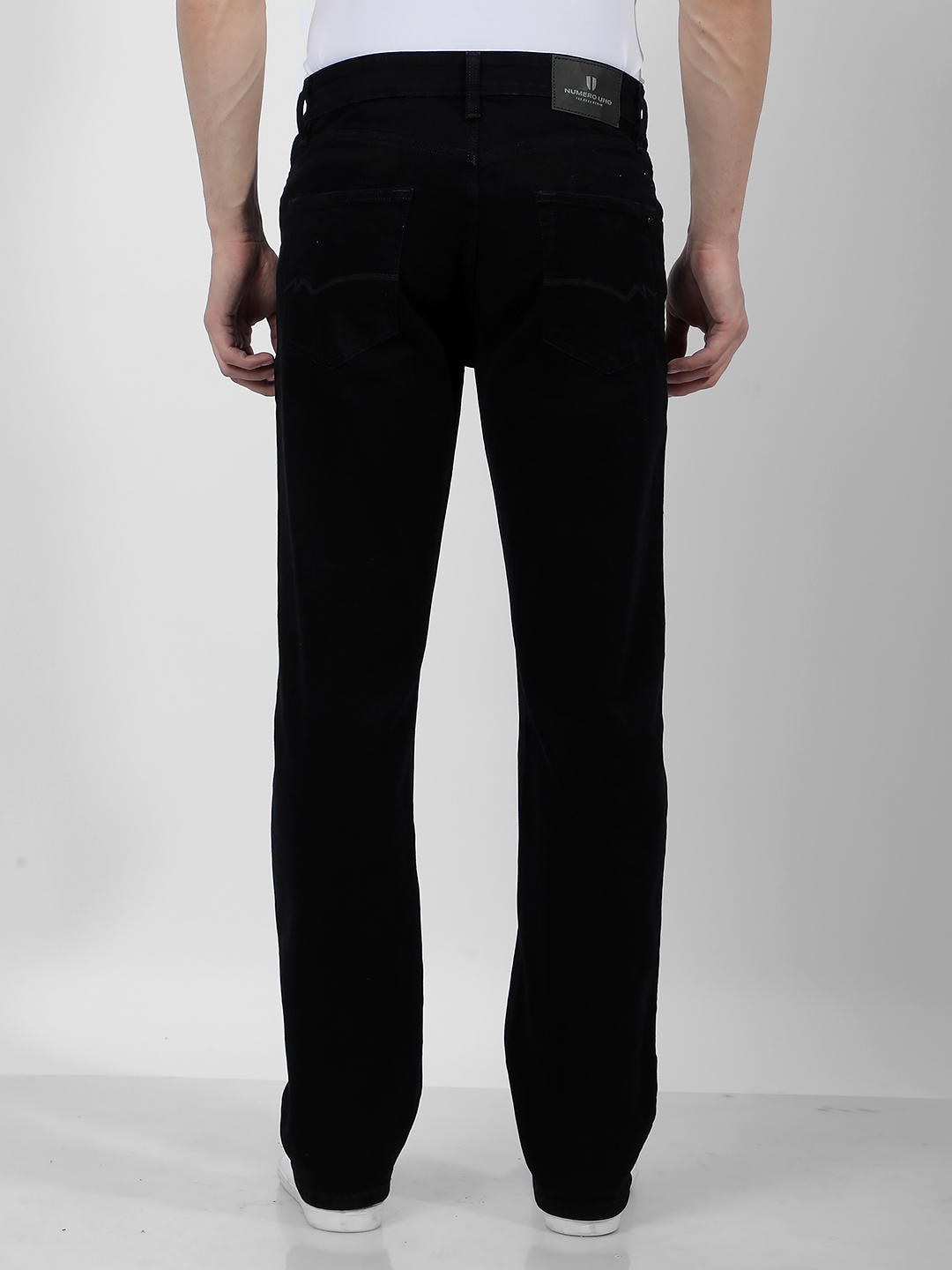 Numero Uno Men Solid Black Jeans